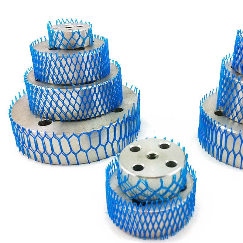Blå styva plastnäthylsor Nät för automatiska vevaxlar - Hårdvaruförpackningsskydd Nätrullar