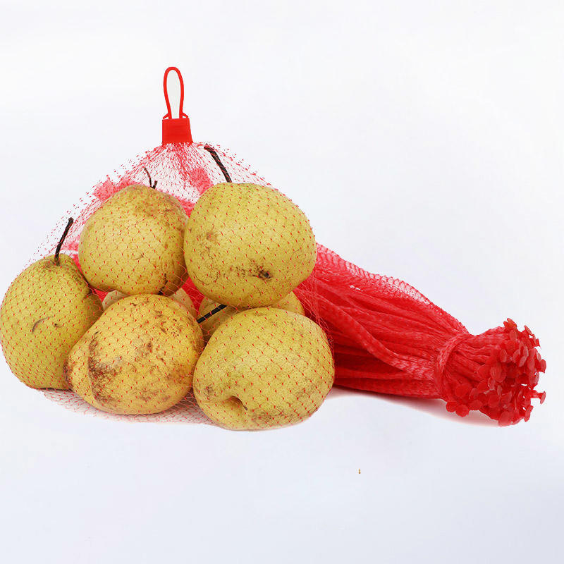 Frukt Grönsaksförpackning PP Mesh Leno Bag Roll Plast Mjuk Packning Mesh Rörnätspåsar för mat