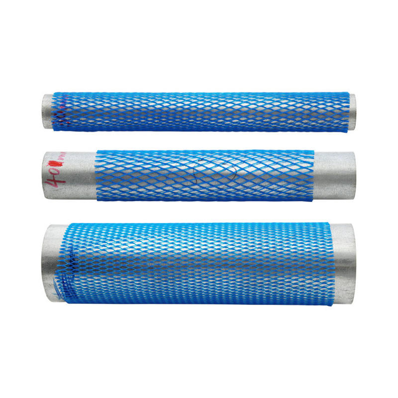 Blå styva plastnäthylsor Nät för automatiska vevaxlar - Hårdvaruförpackningsskydd Nätrullar
