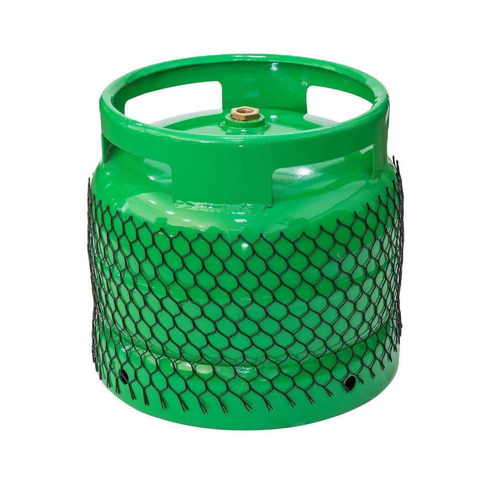 Cylindrisk gasflaska plastnätkåpa
